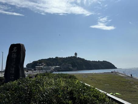江ノ島 全体 江ノ島 全体 江ノ島,鎌倉,湘南の写真素材