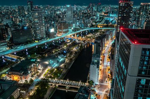 淀屋橋夜景 淀屋橋夜景の写真