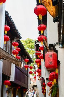 蘇州・七里山塘(山塘街) 蘇州・七里山塘(山塘街) 蘇州,山塘街,古街の写真素材