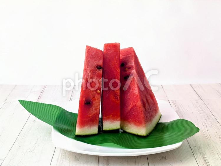 夏の風物詩（スイカ）2 夏,真夏,初夏の写真素材