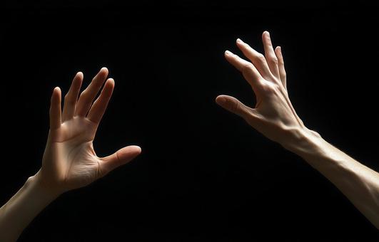 手と手 手と手の写真