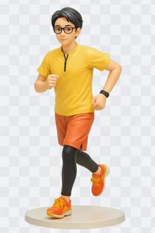 ランニングする男性フィギュアの写真