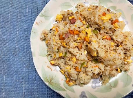 手作りのチャーハン 手作りのチャーハン チャーハン,手作り,ワンプレートの写真素材