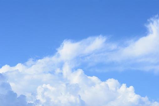 <夏のイメージ>青空と入道雲 <夏のイメージ>青空と入道雲の写真