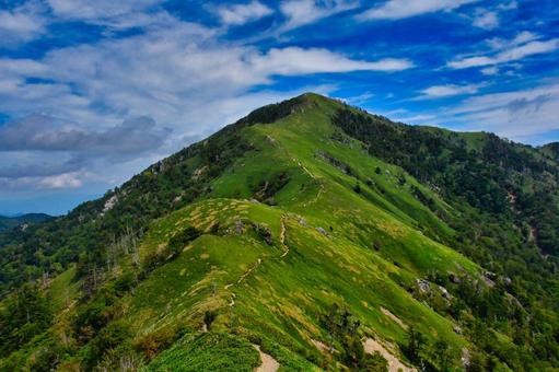 剣山への道。 剣山への道。 登山,トレッキング,風景の写真素材