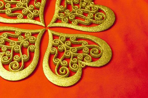 クリスマス&バレンタインデーイメージ クリスマス,ハート,愛の写真素材