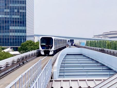 ゆりかもめ ゆりかもめ ゆりかもめ,東京臨海新交通臨海線,車両の写真素材