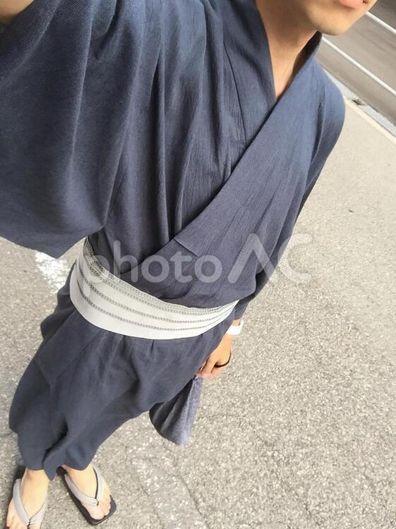 浴衣の男 夏,日本,和服の写真素材