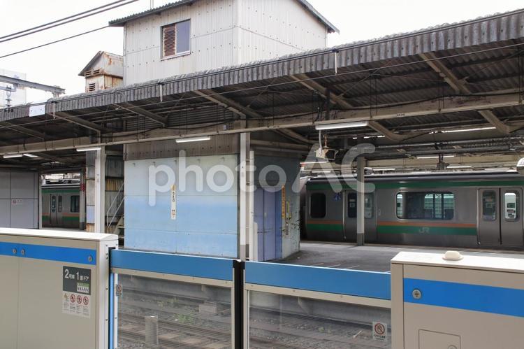 『上野（うえの）』の『プラットフォーム』 駅,街,線路の写真素材