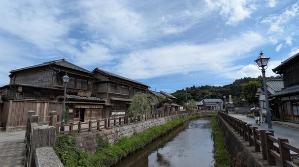 北総の小江戸・佐原の町並みと小野川 北総の小江戸・佐原の町並みと小野川の写真