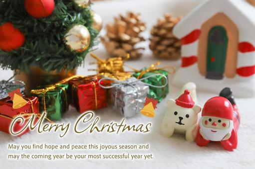 クリスマスカード　サンタクロースの写真