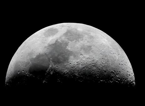 上弦の月 上弦の月 月,上弦の月,高解像度の写真素材