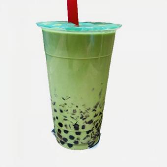 抹茶ミルクティータピオカ入り 抹茶ミルクティータピオカ入りの写真