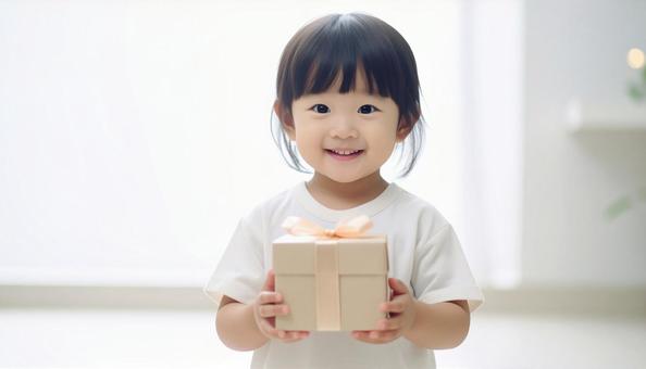 子供とクリスマスプレゼント 子供とクリスマスプレゼントの写真