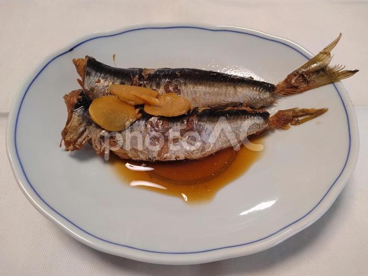 いわしの煮付け イワシ,煮付け,しょうが煮の写真素材
