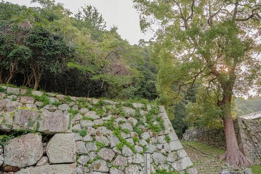 米子城 石垣 米子城 石垣の写真