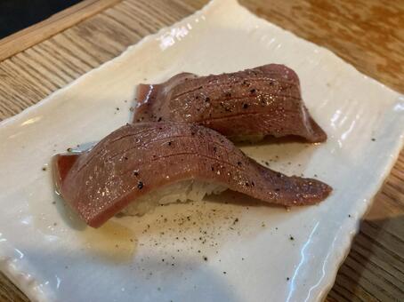 肉寿司 鮨,肉,すしの写真素材