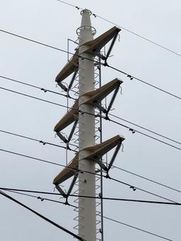 送電線 送電線 送電線,送電,鉄塔の写真素材