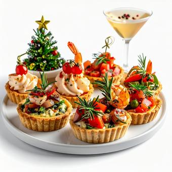 クリスマスパーティーオードブル盛り合わせ クリスマスパーティーオードブル盛り合わせの写真