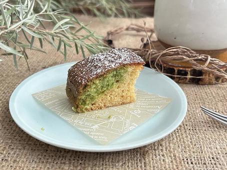 抹茶ときな粉のパウンドケーキ パウンドケーキ,ケーキ,抹茶の写真素材