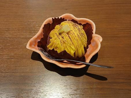 さつまいものモンブラン モンブラン,さつまいも,デザートの写真素材