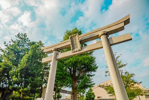 【福井】福井神社 福井,fukui,近代建築の写真素材