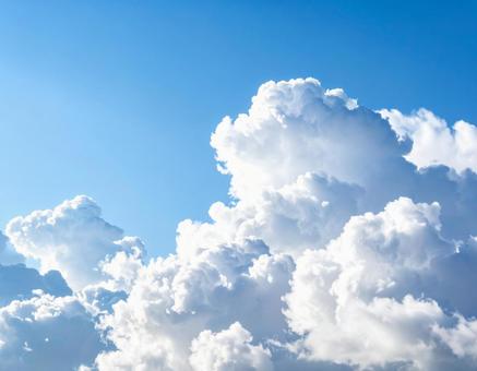 きれいな青空と入道雲5 きれいな青空と入道雲5の写真