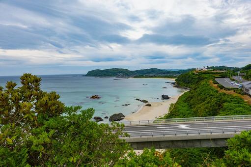 山口県・角島大橋 アジア,角島大橋,ドライブの写真素材