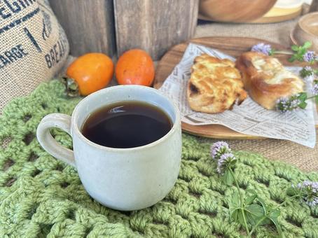 コーヒー コーヒー,チーズ,トーストの写真素材