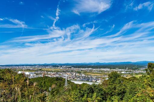 静岡県掛川市11月みはらしの丘袋井磐田 日本,静岡県,掛川市の写真素材