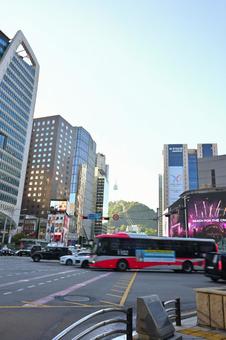 ソウル ソウル,韓国,市街地の写真素材