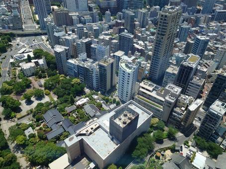 東京タワーから見た景色 東京タワーから見た景色 街並み,東京,自然の写真素材
