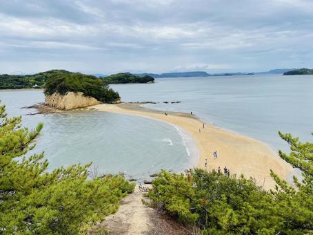 エンジェルロード／香川 絶景スポット,日本の絶景1120,香川の写真素材