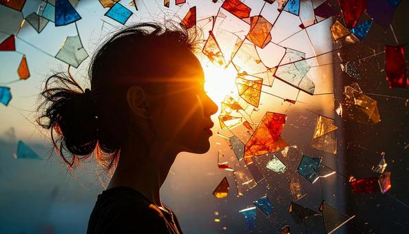 女性のアートポートレート 女性のアートポートレートの写真