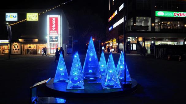 海浜幕張駅前クリスマス・千葉市幕張新都心の写真