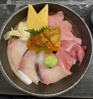 海鮮丼 海鮮丼 海鮮丼,海鮮,刺身の写真素材