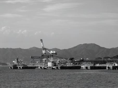 塩の島 白黒,モノクロ,塩の島の写真素材