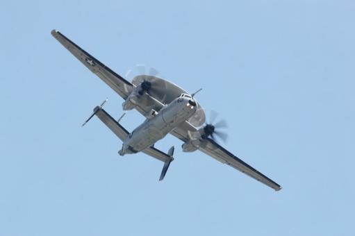 Photo, early warning machine, e-2d, hawkeye, 