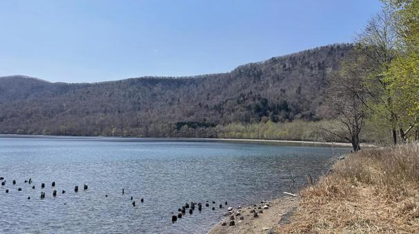 Photo, lake, mountain, cloud, 