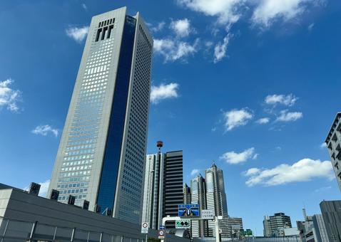 東京オペラシティと都庁 東京オペラシティと都庁 東京,都庁,街並みの写真素材