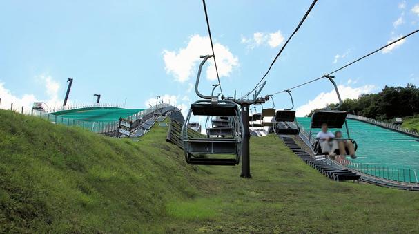 Photo, hakuba jump stadium, summer, lift, 