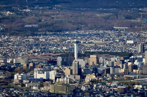 五稜郭タワー 函館,函館山からの景色,函館山ロープウェイの写真素材