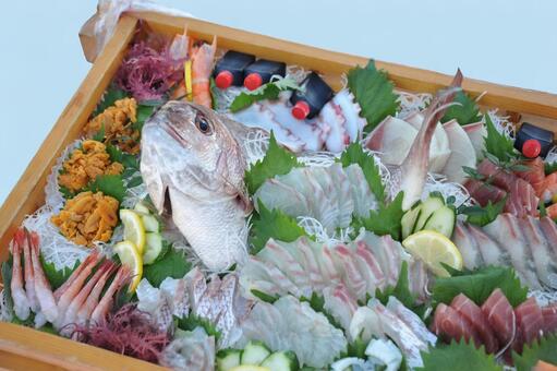 新鮮な刺身の盛り合わせ 刺身,和食,料理の写真素材