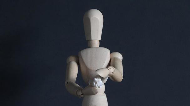 紙を丸める 失敗,グシャ,つぶすの写真素材