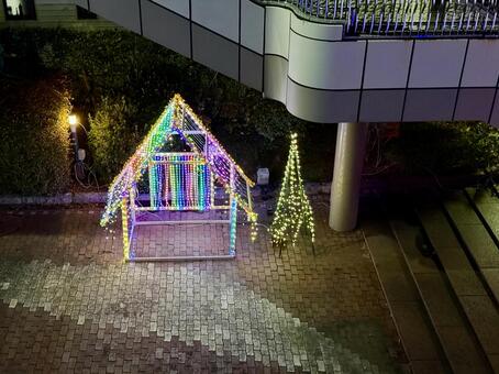 西部緑道イルミネーション  福井県 西部緑道イルミネーション,福井県,福井少年運動公園の写真素材