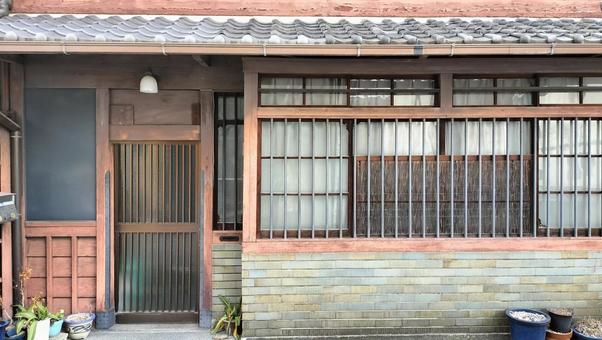 京都 町家 京都,町家,格子戸の写真素材