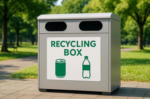 幸運のゴミ箱の写真