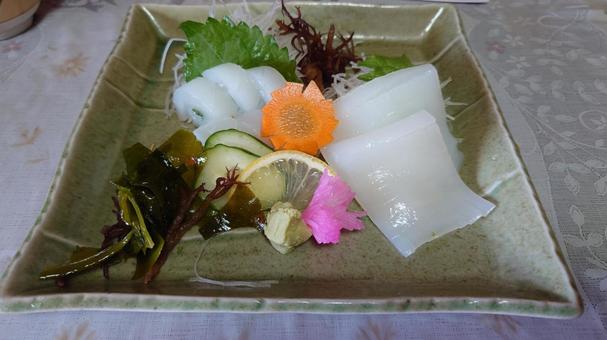 Squid sashimi, JPG Squid sashimi, JPG
