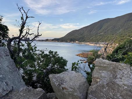 福井県鉾島 越前海岸の夕方の空 福井県鉾島 越前海岸の夕方の空の写真
