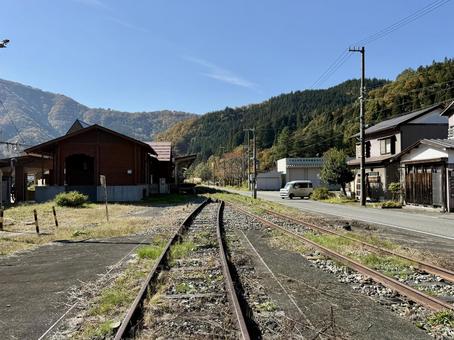 道の駅九頭竜　福井県大野市　廃線 九頭竜,道の駅,九頭竜湖の写真素材